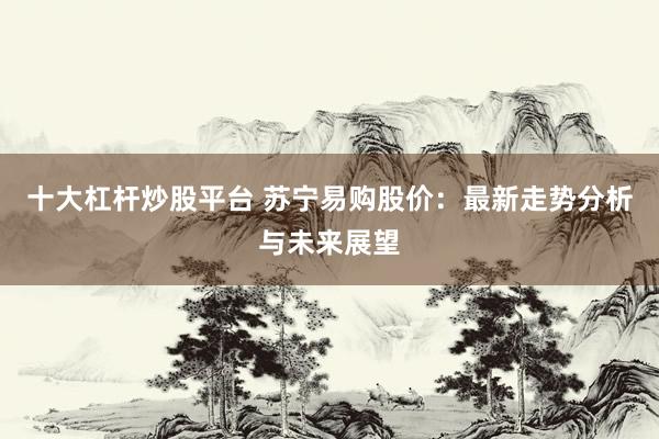 十大杠杆炒股平台 苏宁易购股价：最新走势分析与未来展望