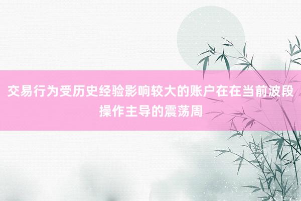 交易行为受历史经验影响较大的账户在在当前波段操作主导的震荡周