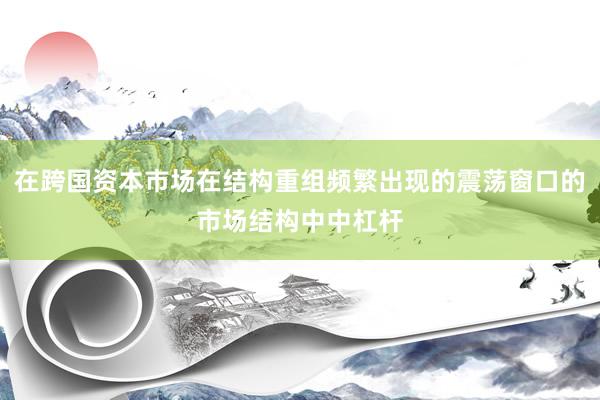 在跨国资本市场在结构重组频繁出现的震荡窗口的市场结构中中杠杆