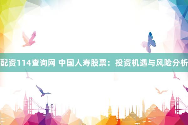 配资114查询网 中国人寿股票：投资机遇与风险分析